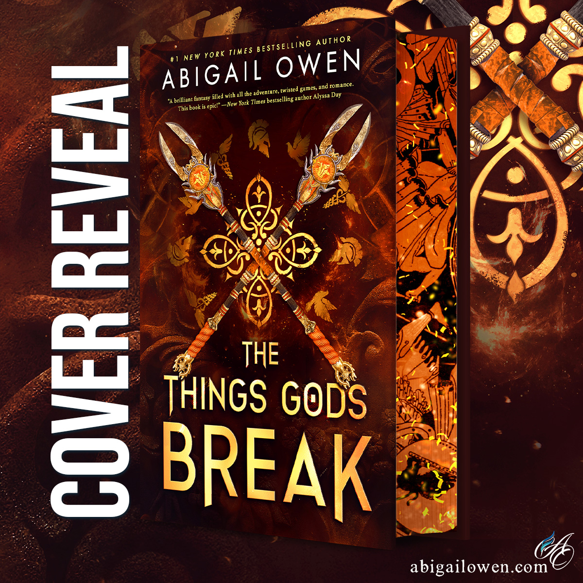 Cover reveal the things gods break author abigail owen